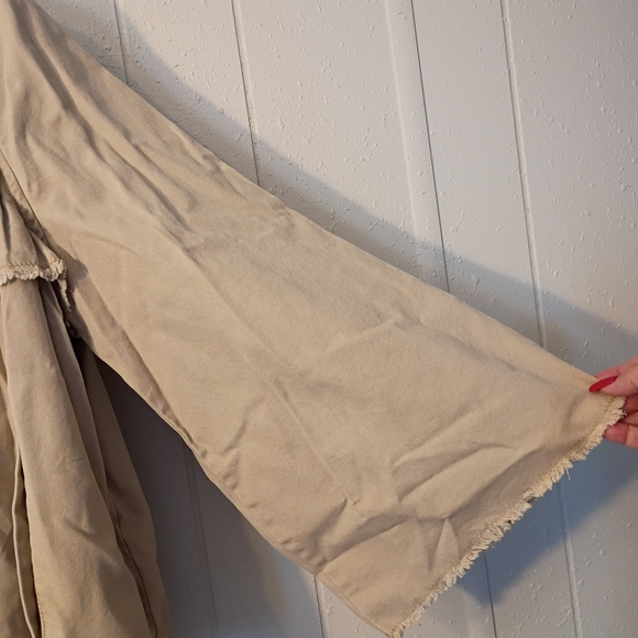 Abound Tan Ruffle Button-Up Jacket - Picture 5 of 7